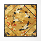 CRANE BIRDS SILK POCKET SQUARE